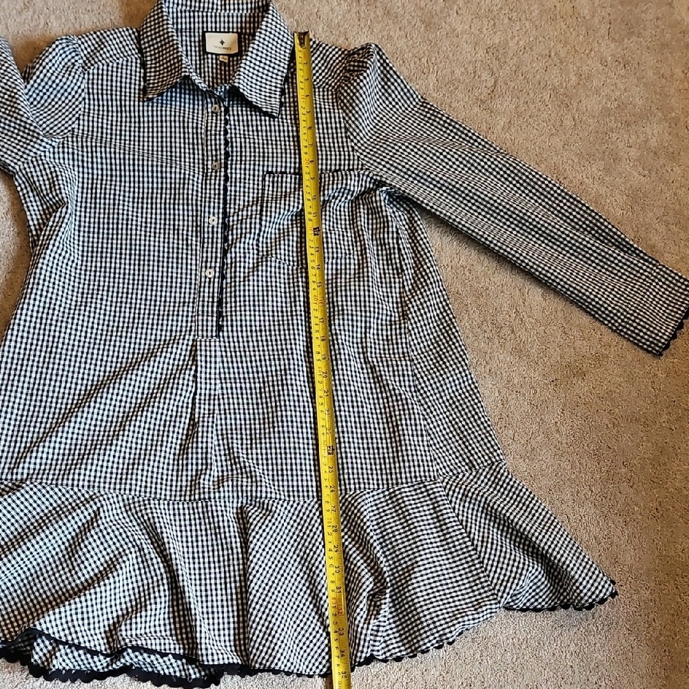 Tuckernuck Cotton and Hemp Black and White Gingham Dress - Picture 8 of 16